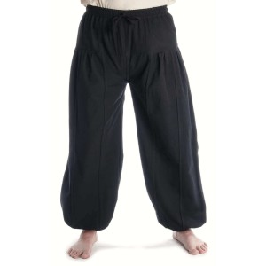 Mittelalter Hose Tristan in Schwarz Frontansicht 2
