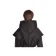 Mittelalter Kapuze Elegast in Schwarz Rückansicht 2