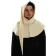 Mittelalter Gugel Aldrian in Beige Frontansicht