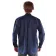 Mittelalter Hemd Erec in Blau Rückansicht