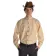 Western Western-Hemd Colorado natur-schwarz in Beige Frontansicht 2