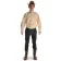 Western Western-Hemd Colorado natur-schwarz in Beige Frontansicht 3
