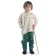 Mittelalter Kinderhemd Anfortas in Beige Frontansicht