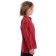 Mittelalter Kinderhemd Anfortas in Rot gestreift Seitenansicht 2