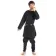 Mittelalter Tunika Siegfried mittel in Schwarz Frontansicht