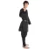 Mittelalter Tunika Siegfried mittel in Schwarz Seitenansicht
