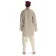Mittelalter Tunika Siegfried mittel in Hanffarben Rückansicht 2