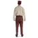 Mittelalter Tunika Siegfried mittel in Hanffarben Rückansicht 3