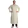 Mittelalter Tunika Hagen lang in Beige Frontansicht