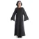 Mittelalter Kleid Sigune in Schwarz Frontansicht