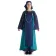 Mittelalter Kleid Sigune in Blau Frontansicht 4