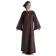 Mittelalter Kleid Sigune in Braun Frontansicht