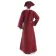 Mittelalter Kleid Sigune in Rot Rückansicht
