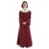 Mittelalter Kleid Sigune in Rot Frontansicht 2