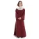 Mittelalter Kleid Sigune in Rot Frontansicht 2