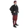 Mittelalter Rüschenhemd Isenhart in Schwarz Seitenansicht