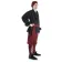Mittelalter Rüschenhemd Isenhart in Schwarz Seitenansicht 3