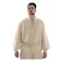 Mittelalter Schnürhemd Artus in Beige Frontansicht 2