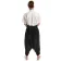 Mittelalter Hose Brangäne in Schwarz Rückansicht