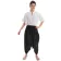 Mittelalter Hose Brangäne in Schwarz Frontansicht