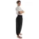 Mittelalter Hose Brangäne in Schwarz Seitenansicht