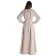 Mittelalter Bluse Gotelinde in Beige Rückansicht 2