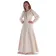 Mittelalter Bluse Gotelinde in Beige Frontansicht 11