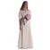 Mittelalter Bluse Gotelinde in Beige Frontansicht 4