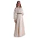 Mittelalter Bluse Gotelinde in Beige Frontansicht 8