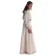 Mittelalter Bluse Gotelinde in Beige Seitenansicht