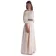 Mittelalter Bluse Gotelinde in Beige Seitenansicht 2