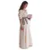 Mittelalter Bluse Gotelinde in Beige Seitenansicht 4