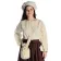 Mittelalter Tasche Amalaberga in Beige Frontansicht 6