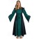 Mittelalter Kleid Liebgart in Grün-Schwarz Frontansicht 2