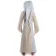 Mittelalter Kinderkleid Obilot in Beige-Weiß Rückansicht
