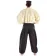 Mittelalter Hose Tristan in Schwarz-Braun Rückansicht