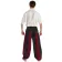 Mittelalter Hose Tristan in Schwarz-Rot Rückansicht