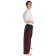 Mittelalter Hose Tristan in Schwarz-Rot Seitenansicht