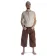 Mittelalter Hose Tristan in Braun Frontansicht 2