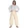 Mittelalter Hose Blanscheflur in Beige Frontansicht
