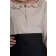 Mittelalter Bluse Hilde in Beige Detailansicht