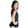 Mittelalter Bluse Kudrun in Schwarz Seitenansicht