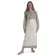 Mittelalter Schürze Flurdamurs in Beige Frontansicht