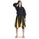 Mittelalter Bluse Hildburg in Schwarz Frontansicht 2