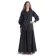 Mittelalter Bluse Hildburg in Schwarz Frontansicht 3