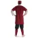 Mittelalter Wadenwickel Balder Set mit Fibeln in Rot Rückansicht