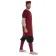 Mittelalter Wadenwickel Balder Set mit Fibeln in Rot Frontansicht 4